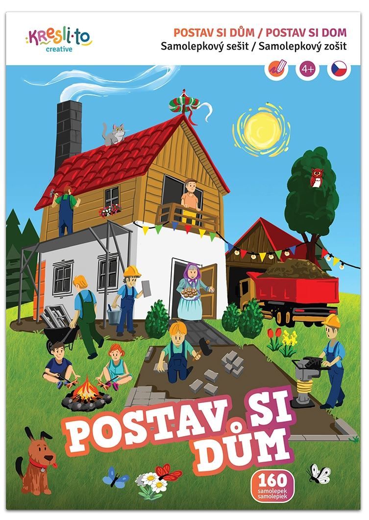 Postav si dům - samolepkový sešit