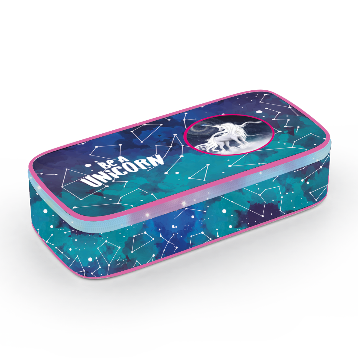 Pouzdro etue komfort OXY - Unicorn Pattern