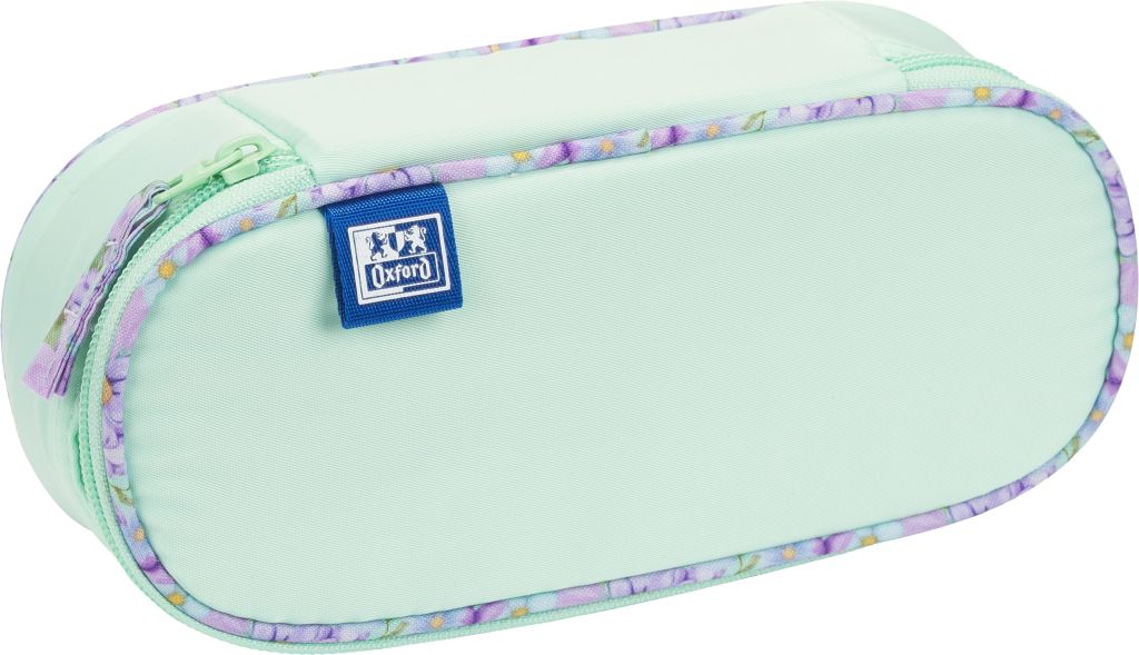 Pouzdro Etue Oxford Flowers - zelené