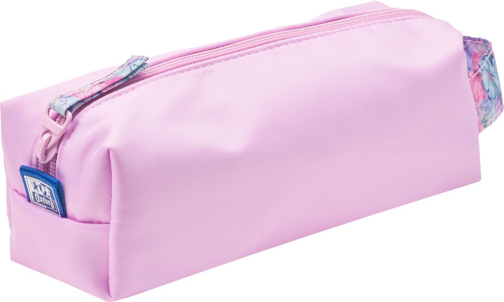 Pouzdro Quattro Oxford Flowers - růžové