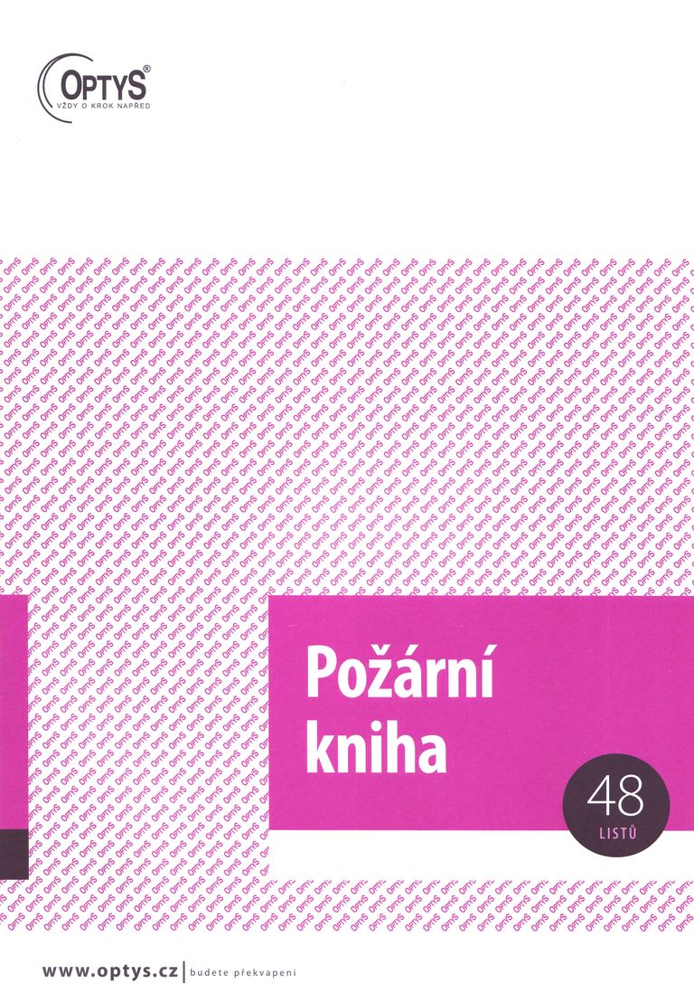 Optys - Požární kniha - A4, 48 listů