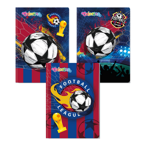 Obrázek produktu: Poznámkový sešit Colorino A5 60 l. linkovaný - Fotbal