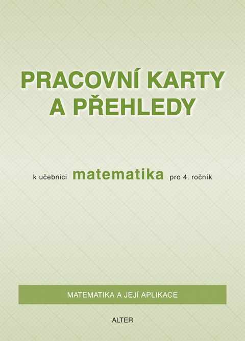 Obrázek produktu: Pracovní karty a přehledy k Matematice 4. ročník
