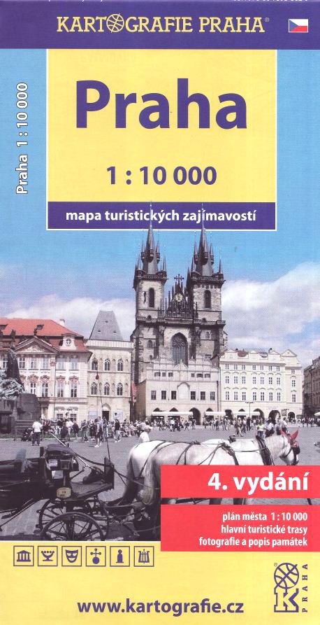 Obrázek produktu: Praha mapa turistických zajímavostí 1: 10 000