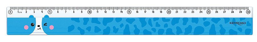 Pravítko KEYROAD Zvířátka 30 cm - mix barev