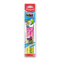 Obrázek produktu: Pravítko MAPED Twint'n Flex duhové, 15 cm - mix barev