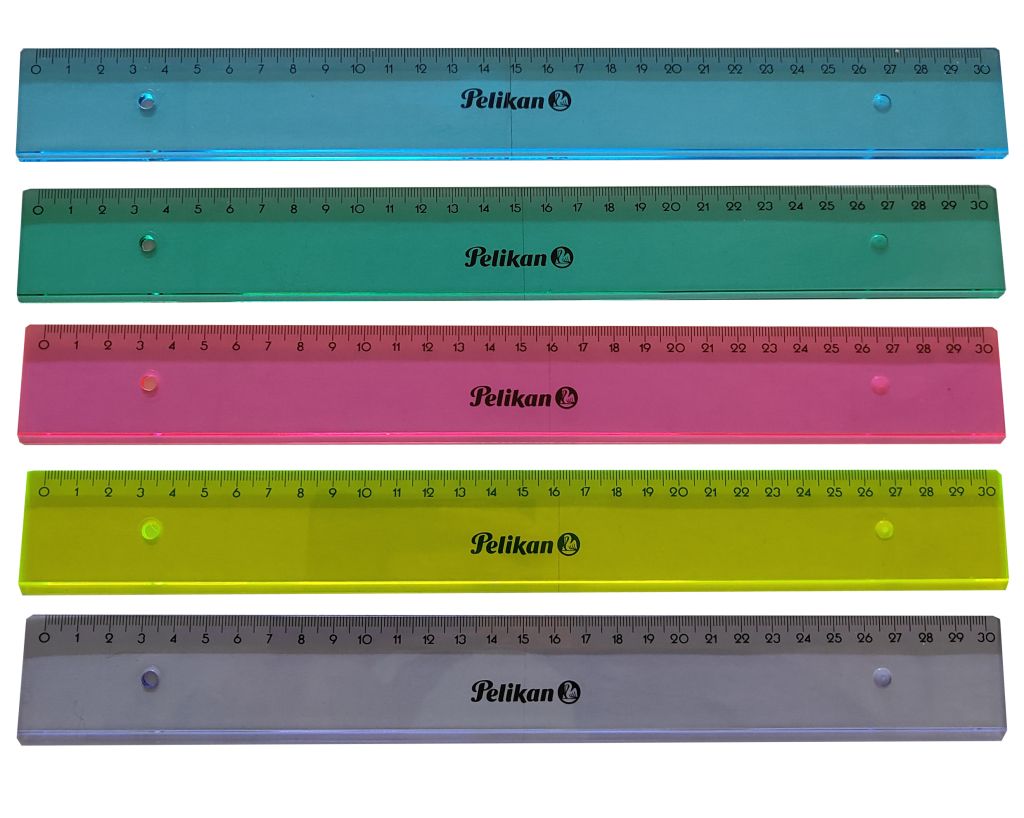 Pravítko Pelikan 30 cm plastové - mix barev