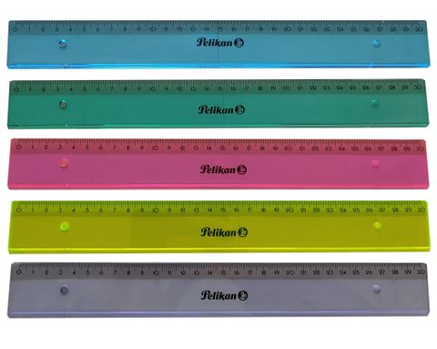 Obrázek produktu: Pravítko Pelikan 30 cm plastové - mix barev