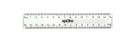 Obrázek produktu: Pravítko Spoko 15 cm - transparentní