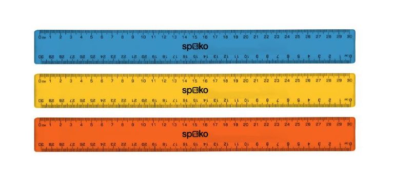 Pravítko Spoko 30 cm - mix barev