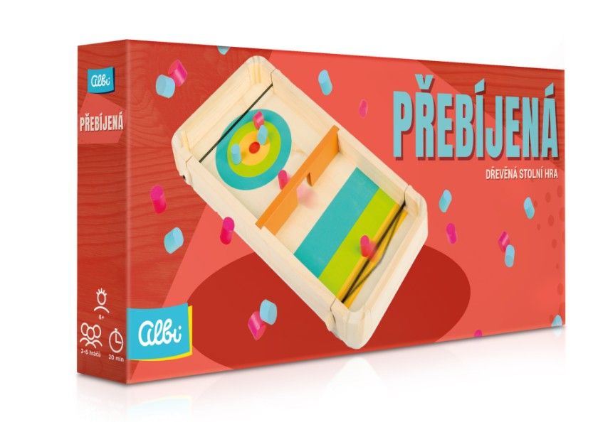 Přebíjená - Dřevěná stolní hra