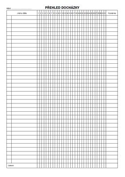 Obrázek produktu: Přehled docházky
