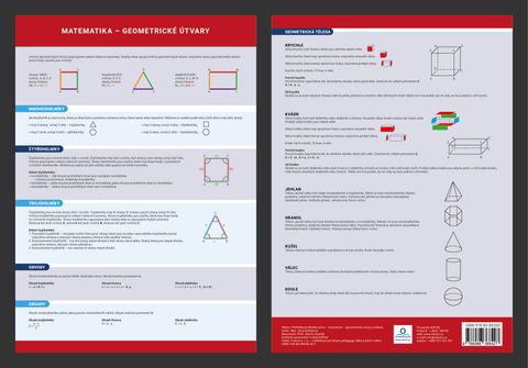 Obrázek produktu: Přehledová tabulka učiva - Geometrie - geometrické útvary a tělesa