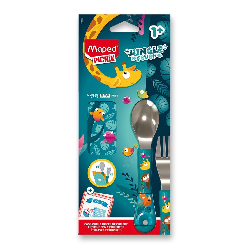 Příbor MAPED Miniz Jungle Fever - 2 ks