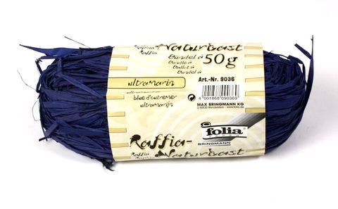 Obrázek produktu: Přírodní lýko - 50 g - barva modrá