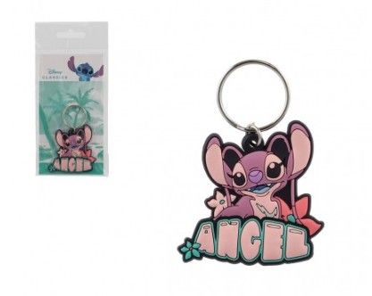 Přívěsek na klíče/Klíčenka Lilo & Stitch gumový 5cm
