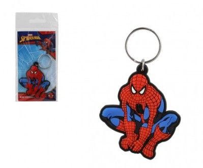 Obrázek produktu: Přívěsek na klíče/ Klíčenka Spiderman sedící gumový 6cm v sáčku
