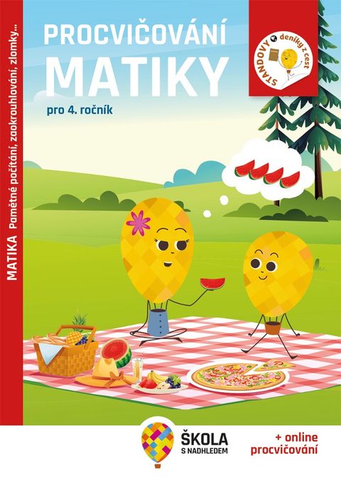 Obrázek produktu: Procvičování matiky pro 4. ročník - Pamětné počítání, zaokrouhlování, zlomky…