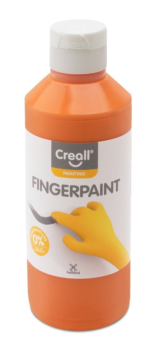 Prstová barva HAPPY INGREDIENTS, oranžová - 250 ml