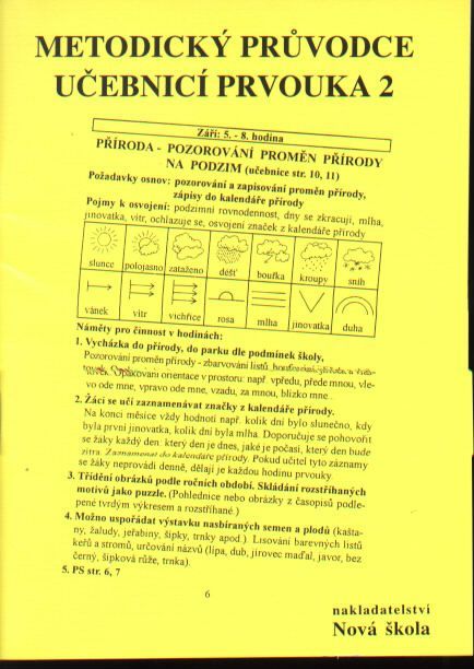Prvouka 2 - metodický průvodce učebnicí prvouky pro 2.r. ZŠ