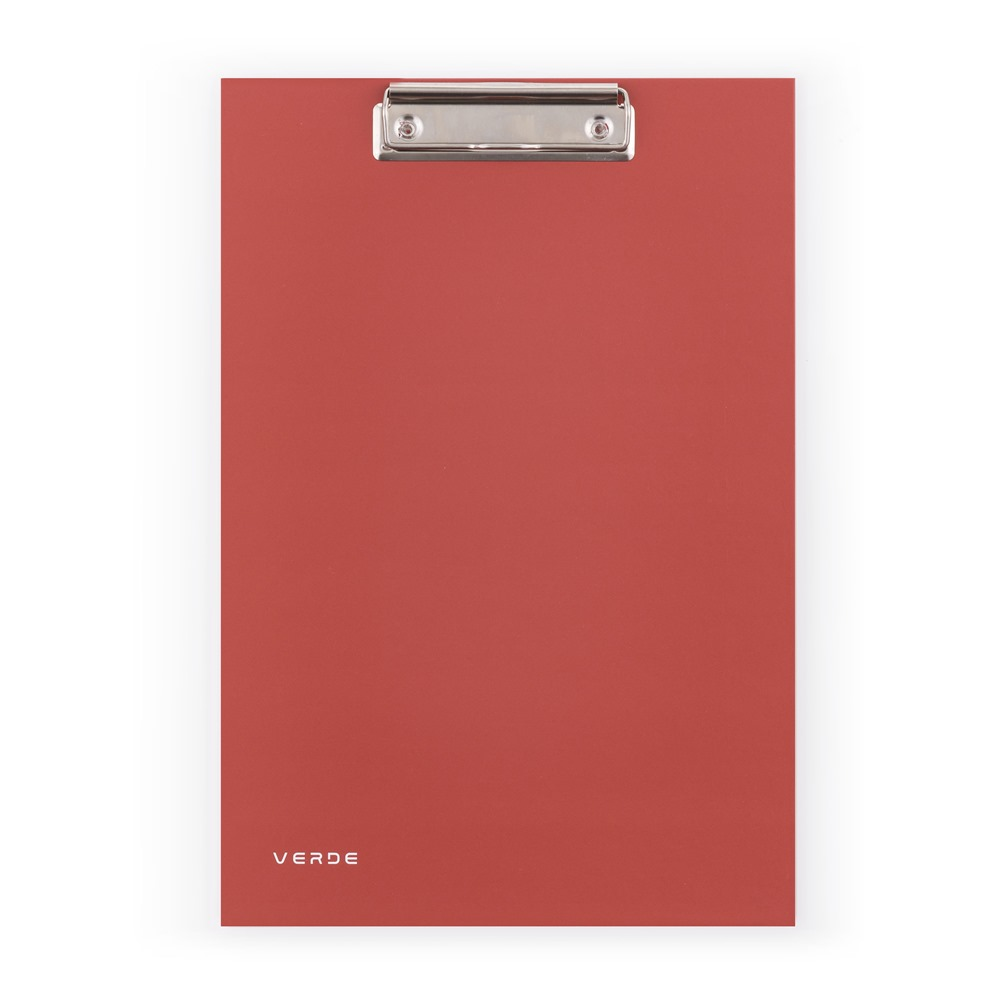 Psací podložka A4 s klipem VERDE - cihlová