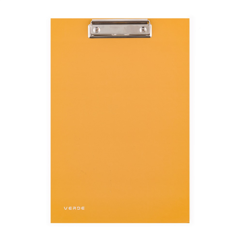 Psací podložka A4 s klipem VERDE - hořčice