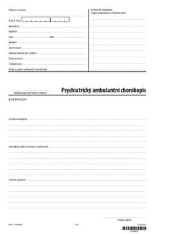 Obrázek produktu: Psychiatrický ambulantní chorobopis