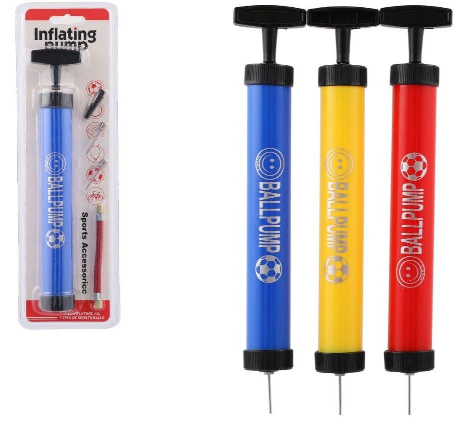 Pumpička na míče ruční plast 28 cm s kovovými hroty