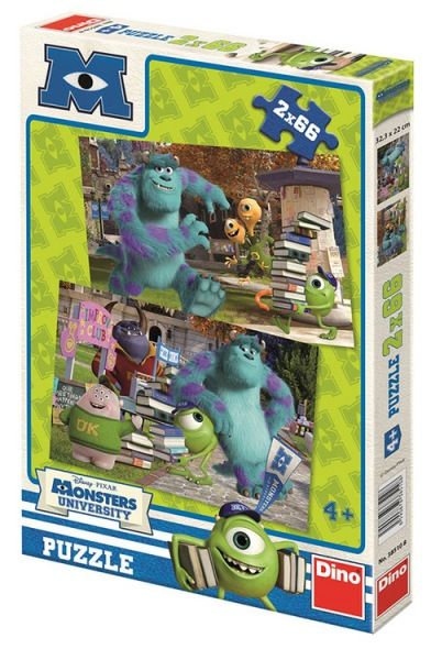 Puzzle - 2× 66 dílů Univerzita pro příšerky