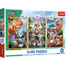 Obrázek produktu: Puzzle 3 v 1 Tlapková patrola/ Paw Patrol Dino Movie - Dinosauří hrdinové 3 x 80 dílků