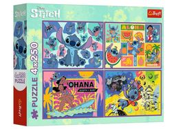 Obrázek produktu: Puzzle 4 v 1 Úžasný Stitch 4 x 250 dílků