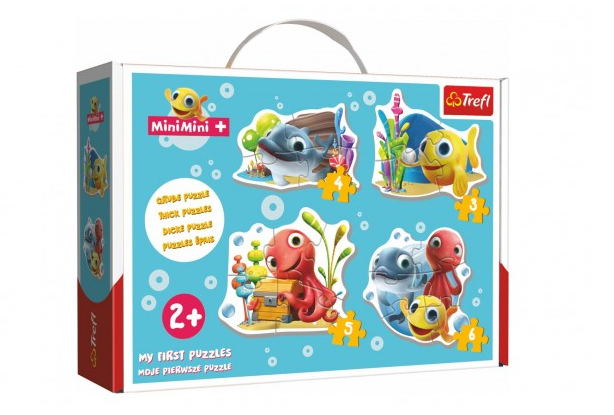 TREFL Baby puzzle Rybka MiniMini 4v1 (3,4,5,6 dílků)