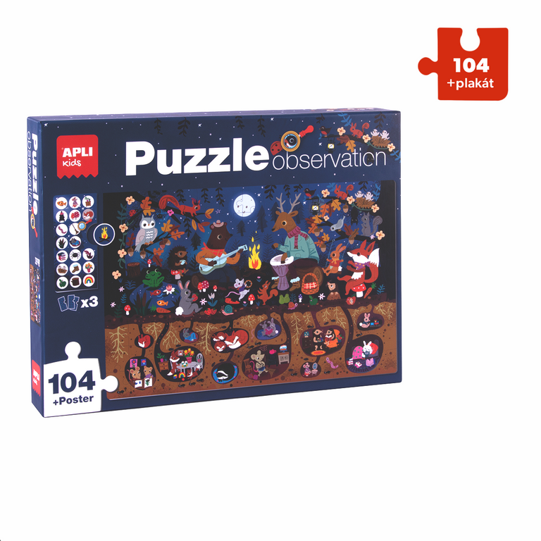 Puzzle edukační - Les