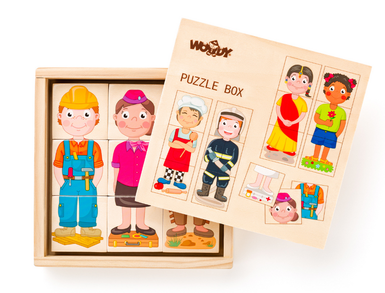 Woody puzzle skládačka Lidé a povolání