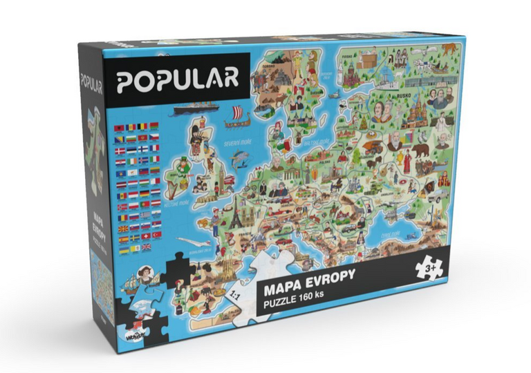 Popular Puzzle Mapa Evropy 160 dílků