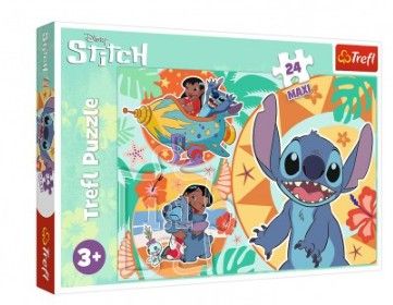 Puzzle Maxi 24 dílků - Šťastný den Lilo & Stitche