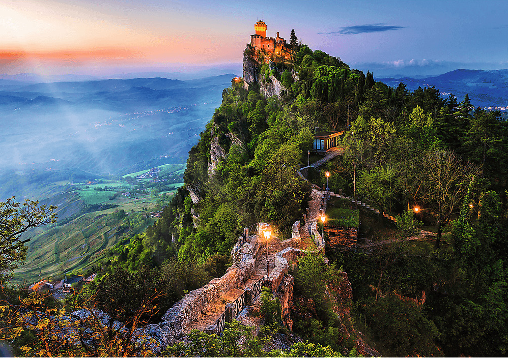 Puzzle Premium Plus Photo Odyssey- La Cesta, San Marino, 1000 dílků
