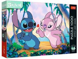 Obrázek produktu: Puzzle Premium Plus Stitch a Angel - 1 000 dílků