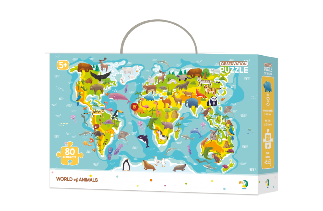 Puzzle s hledáním obrázků Svět, 80 dílků