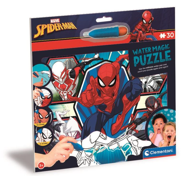 Puzzle s malováním vodou Water Magic - Spiderman, 30 dílků