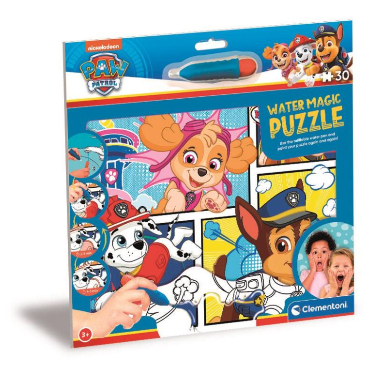 Puzzle s malováním vodou Water Magic - Tlapková patrola, 30 dílků