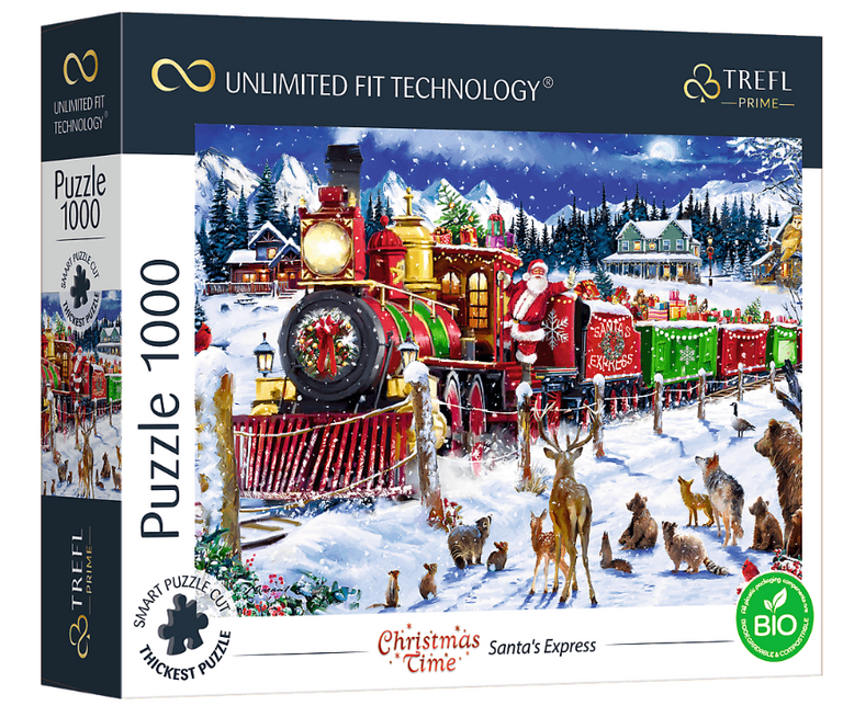 TREFL Puzzle UFT Christmas Time: Santův Express 1000 dílků