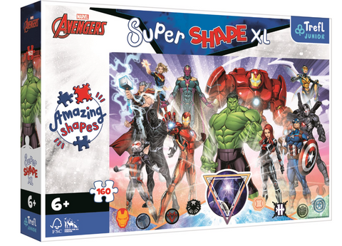 Obrázek produktu: Puzzle Super Shape XL Avengers,160 dílků