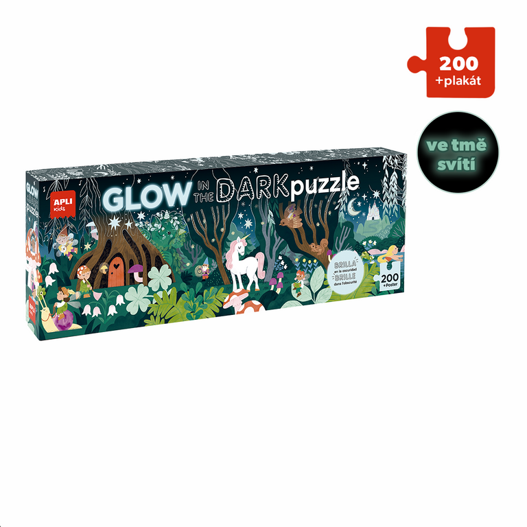 Puzzle svítící ve tmě - Magický les