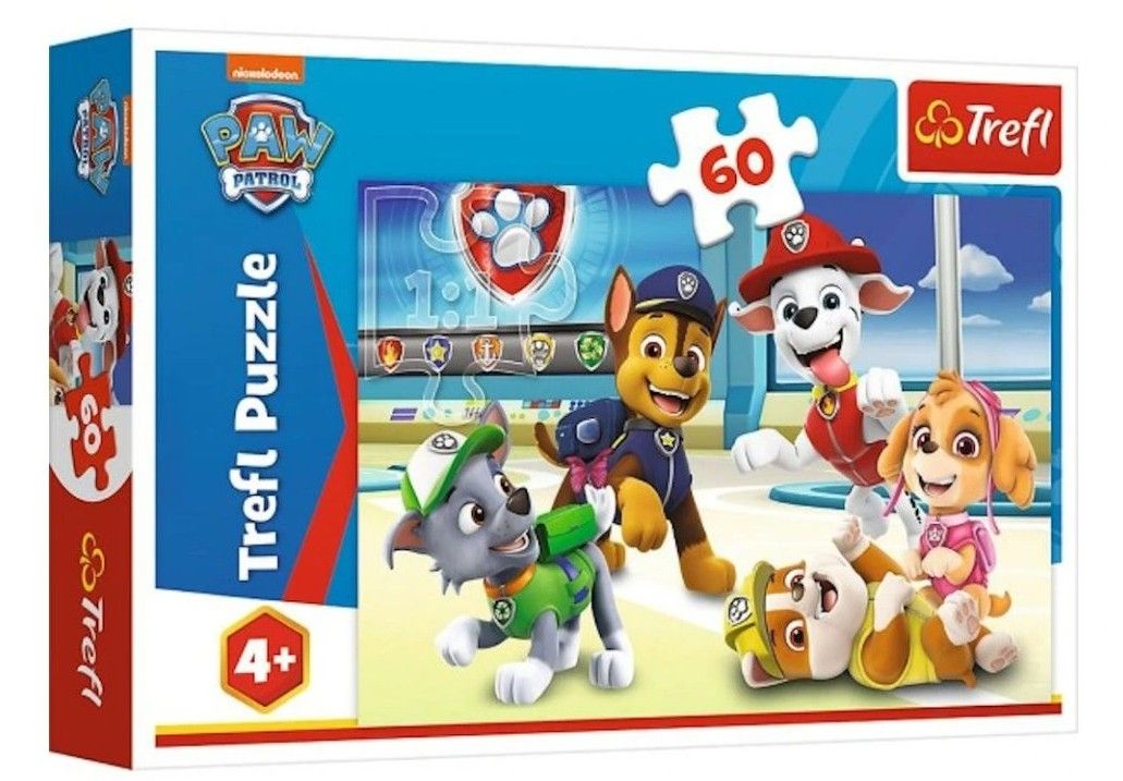 Puzzle Ve světě štěňat Tlapková patrola/ Paw patrol 60 dílků