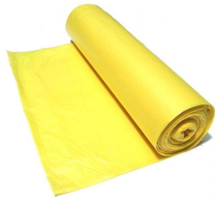 Pytle na odpad 120 l - žluté 75 mikronů (15 ks)