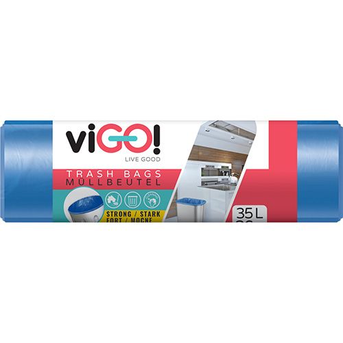 Pytle na odpad 35 l - modré (36 ks)