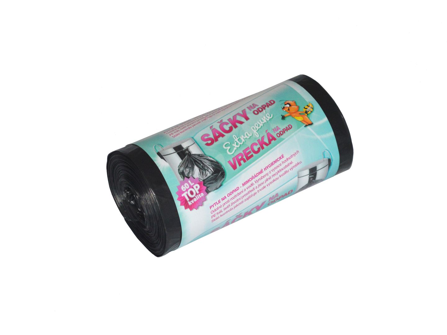 Pytle na odpad 60 l - černé (50 ks)