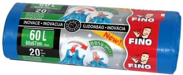 Pytle na odpad EasyPack 60 l - zavazovací modré (20 ks)