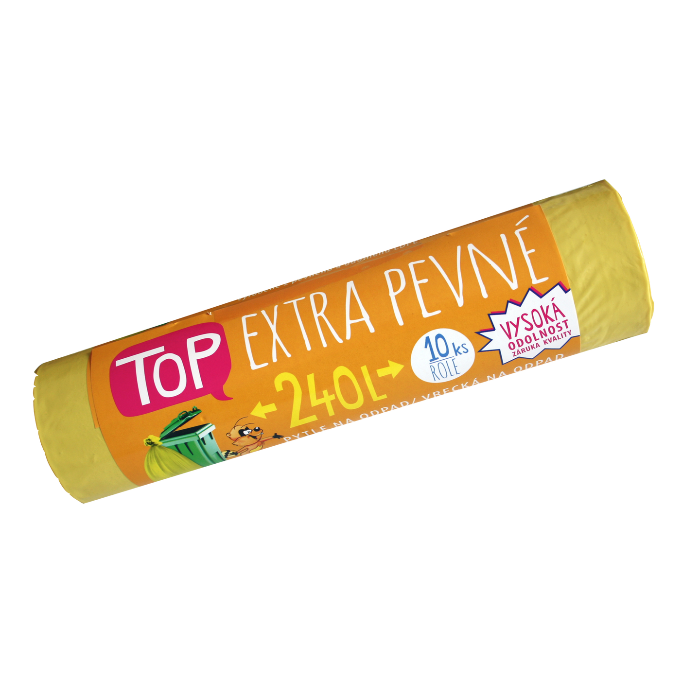 Pytle na odpad LDPE Extra TOP 240 l - žluté - 10 ks